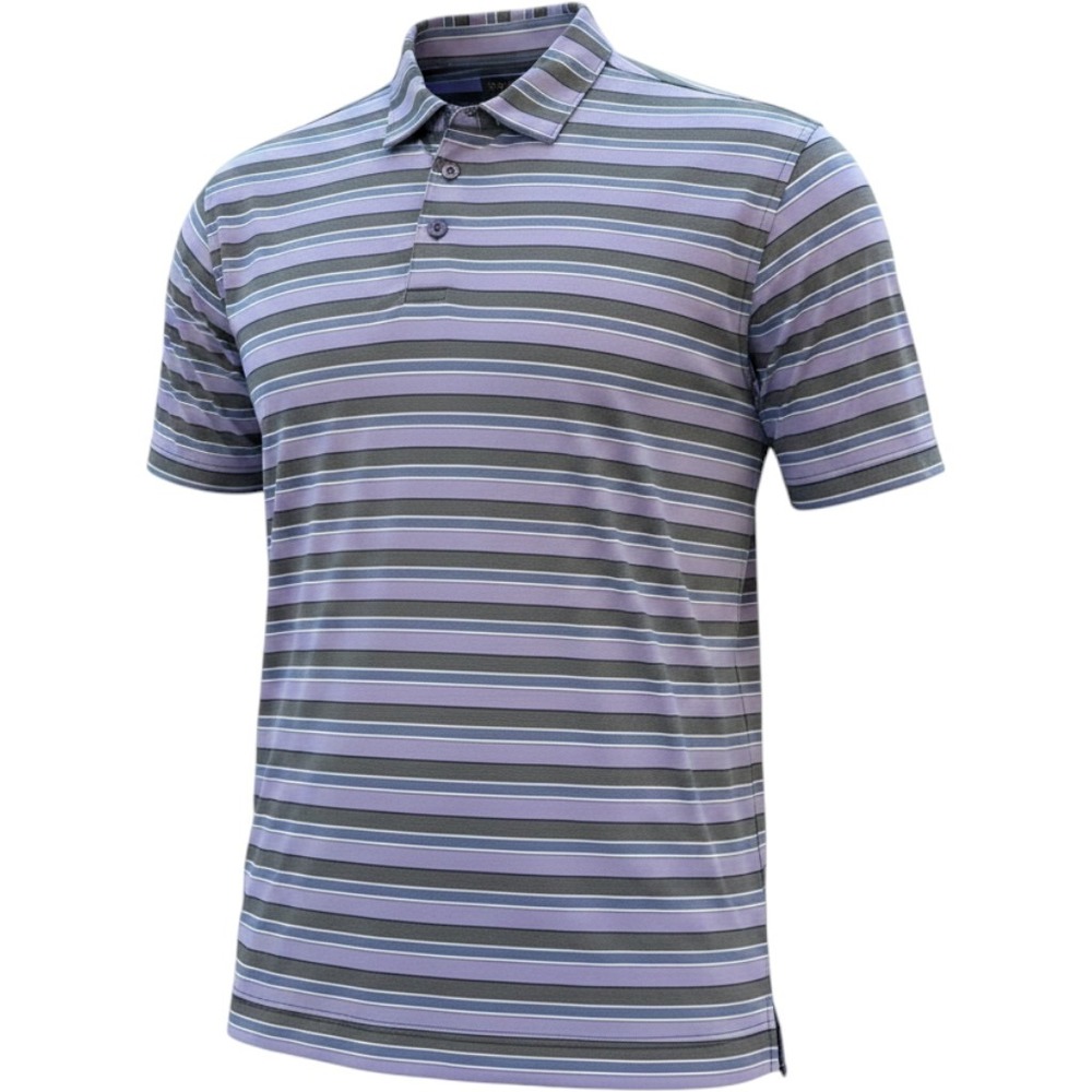 Peter Millar Summer Comfort Polo Shirt XL Purple Stripe Performance Gol